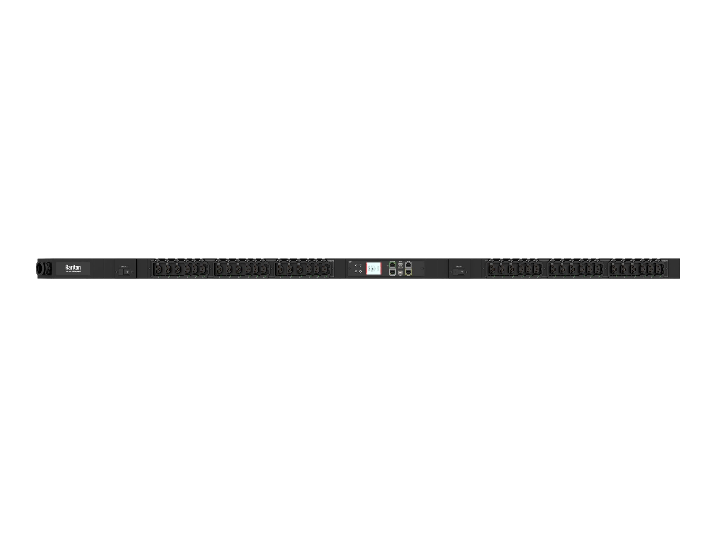 Raritan PX4-431A-E7 - Power distribution strip (rack-mountable) - 24A - AC 208 V - 5000 VA - 1-phase - RS-232, USB, Ethernet PX4-431A-E7K1