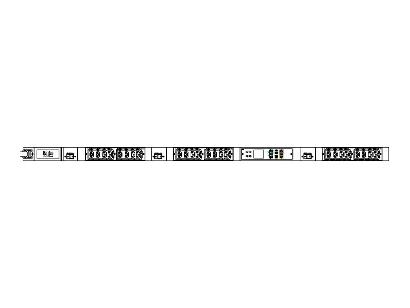 Raritan PX4-5546-E7 - Power distribution unit (rack-mountable) - AC 208 V - 8600 VA - 3-phase delta - RS-232, USB, Ethernet 10/100/1000