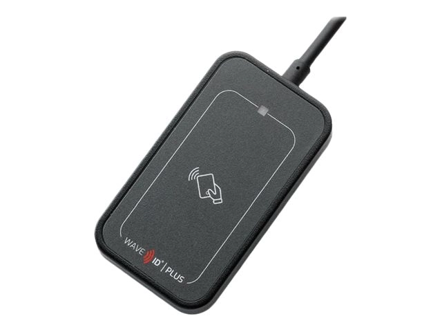 rf IDEAS WAVE ID Plus Mini - RF proximity reader / SMART card reader - USB - 125 KHz / 132 KHz / 13.56 MHz - gray, black RDR-80M31AKU