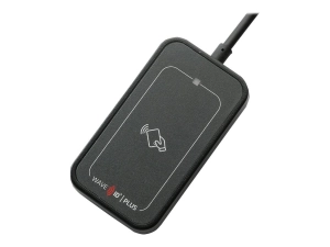 rf IDEAS WAVE ID Plus Mini V3 Keystroke with 16 cable - RF proximity reader / SMART card reader - USB - 125 KHz / 132 KHz / 13.56 RDR-80031BKU-V2-C16