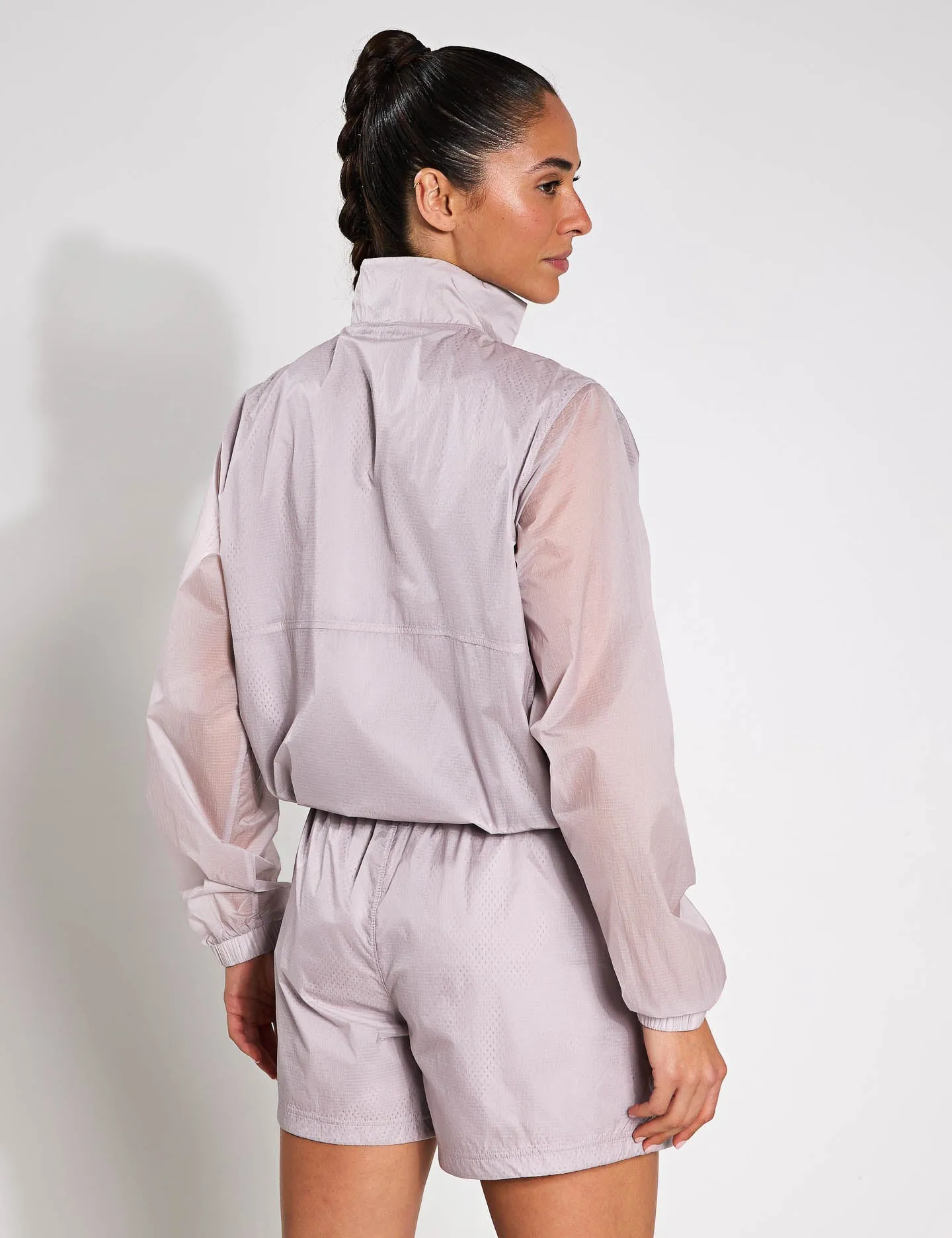 Rival Woven 1/2 Zip Anorak - Grey Dawn/Black