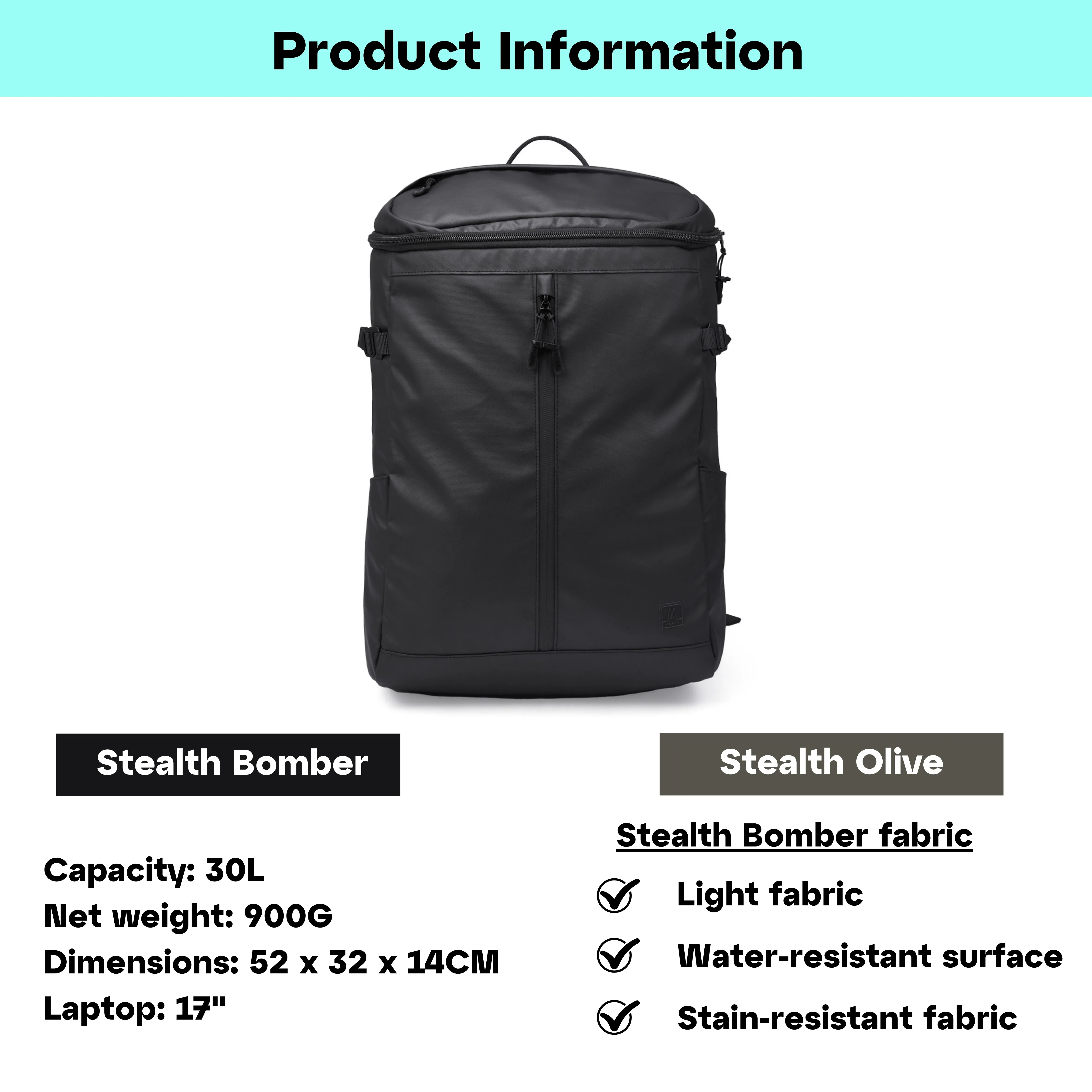 Rochester Omni Backpack L - Stealth Edition