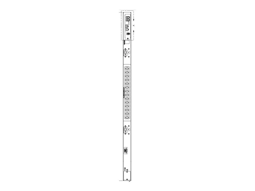 Server Technology PRO1 Switched PDU - Primary - power distribution unit (rack-mountable) - AC 208 V - 5 kW - RS-232, Ethernet C1S13CS-2CBA152