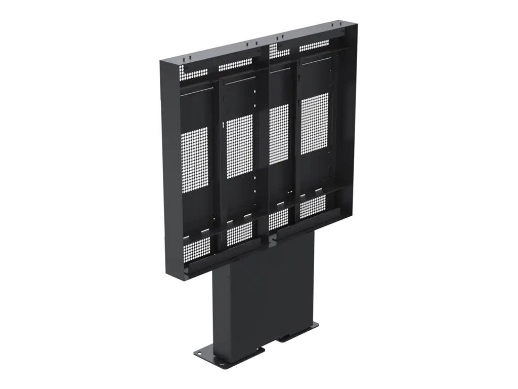 SpacePole - Stand - side-by-side - for 2 flat panels - outdoor enclosure, double - metal - gray - screen size: 55 - floor mountable" SPDS3002-105