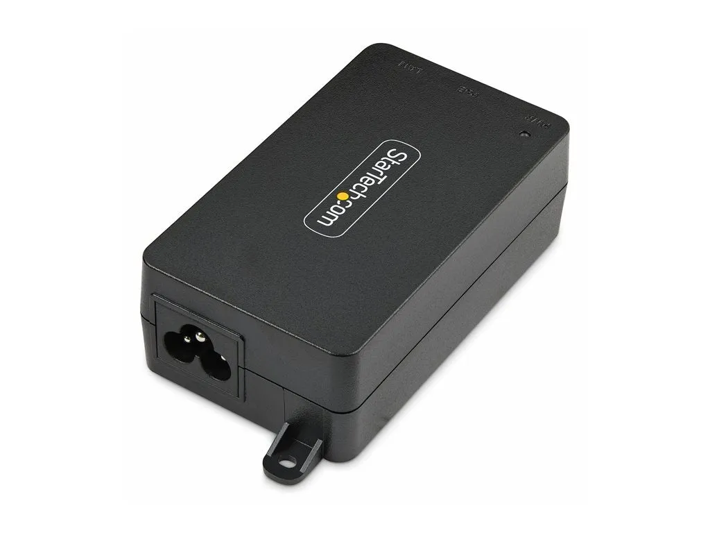 StarTech.com 1-Port 10Gbps PoE   Injector, 60W, PoE   (802.3af/at/bt) - PoE injector - unmanaged inline - AC 100-240 V - 60 Watt AF31XC-POE-INJECTOR