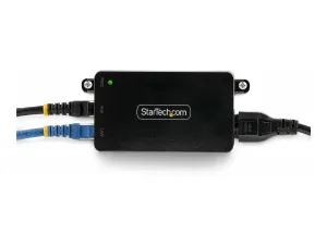 StarTech.com 1-Port 10Gbps PoE   Injector, 60W, PoE   (802.3af/at/bt) - PoE injector - unmanaged inline - AC 100-240 V - 60 Watt AF31XC-POE-INJECTOR
