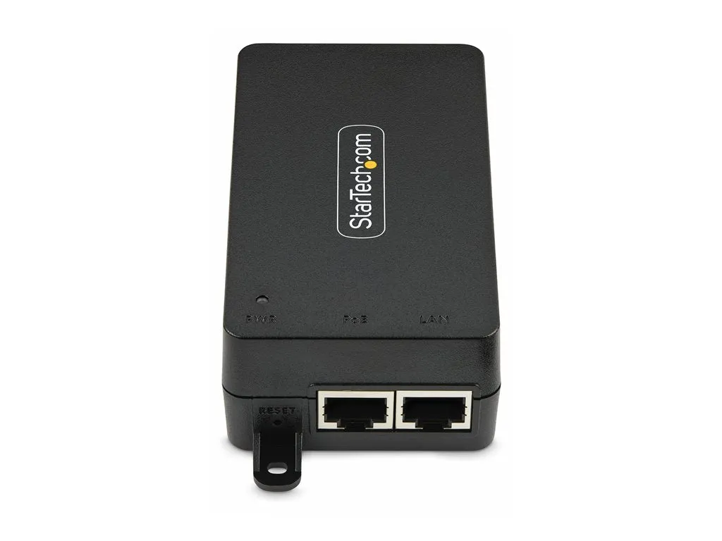 StarTech.com 1-Port 10Gbps PoE   Injector, 60W, PoE   (802.3af/at/bt) - PoE injector - unmanaged inline - AC 100-240 V - 60 Watt AF31XC-POE-INJECTOR