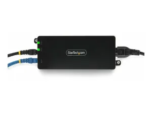 StarTech.com 1-Port 10Gbps PoE   Injector, 90W, PoE   (802.3af/at/bt) - PoE injector (wall mountable) - unmanaged inline - AC AF41XC-POE-INJECTOR