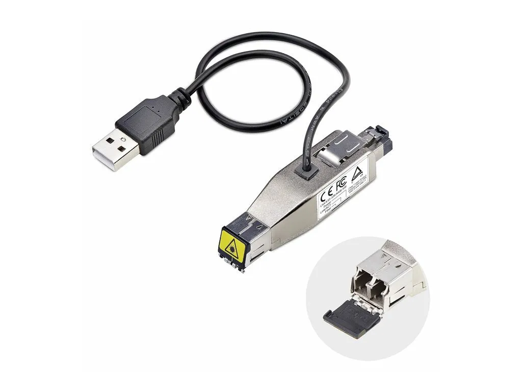 StarTech.com Gigabit Fiber to RJ45 Ethernet Media Converter, Micro Mini - Fiber media converter - 1GbE - 1000Base-T, 1000Base-LX D01ML55U-FIBER-MEDIA