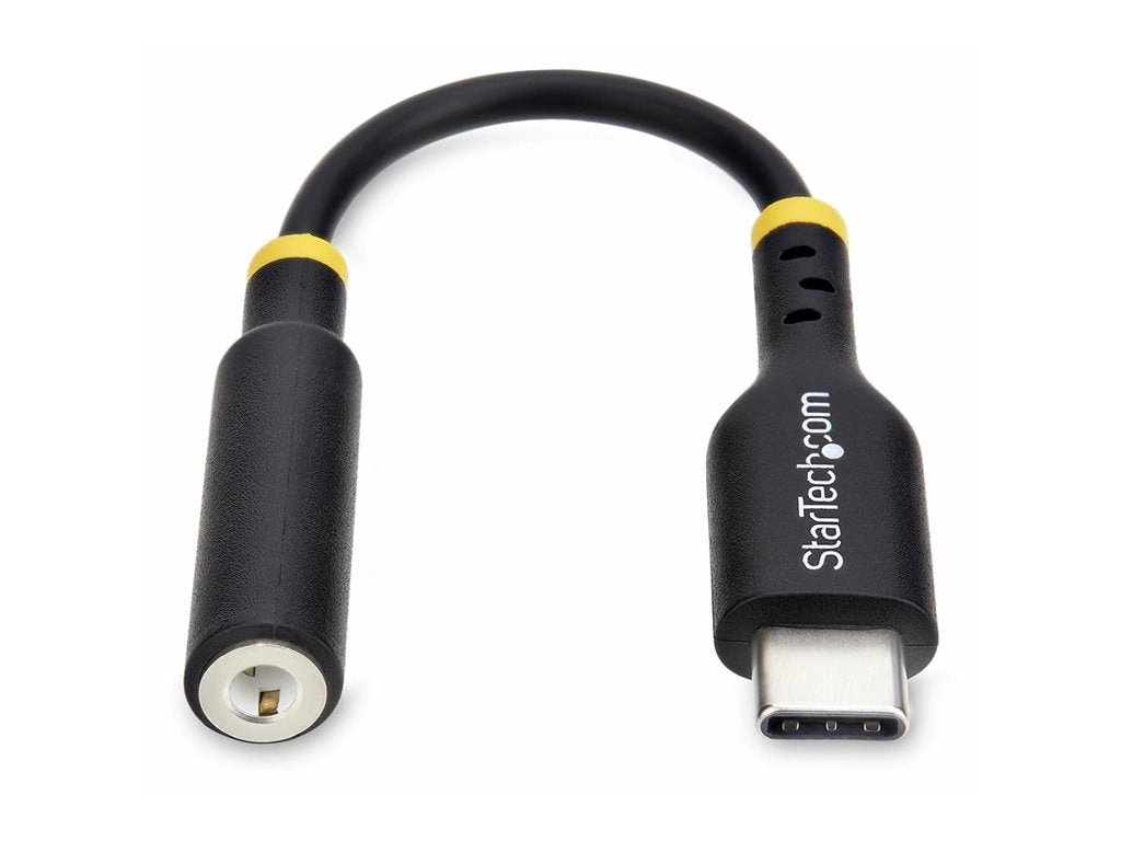 StarTech.com USB-C Audio Adapter to 3.5mm TRRS Jack, Headphone Aux Dongle - USB-C to headphone jack adapter - 24 pin USB-C male USBCAUDIO2