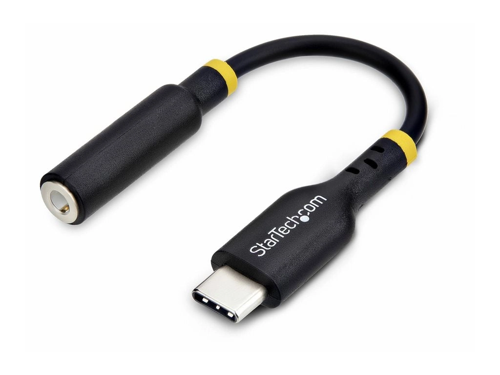 StarTech.com USB-C Audio Adapter to 3.5mm TRRS Jack, Headphone Aux Dongle - USB-C to headphone jack adapter - 24 pin USB-C male USBCAUDIO2