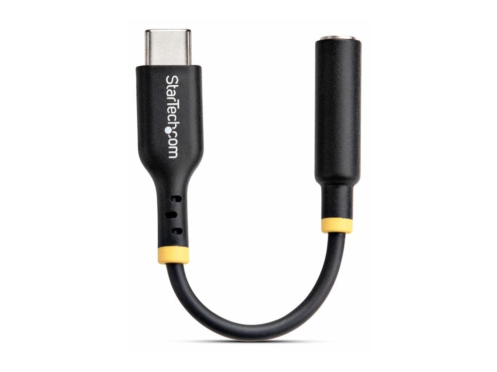 StarTech.com USB-C Audio Adapter to 3.5mm TRRS Jack, Headphone Aux Dongle - USB-C to headphone jack adapter - 24 pin USB-C male USBCAUDIO2