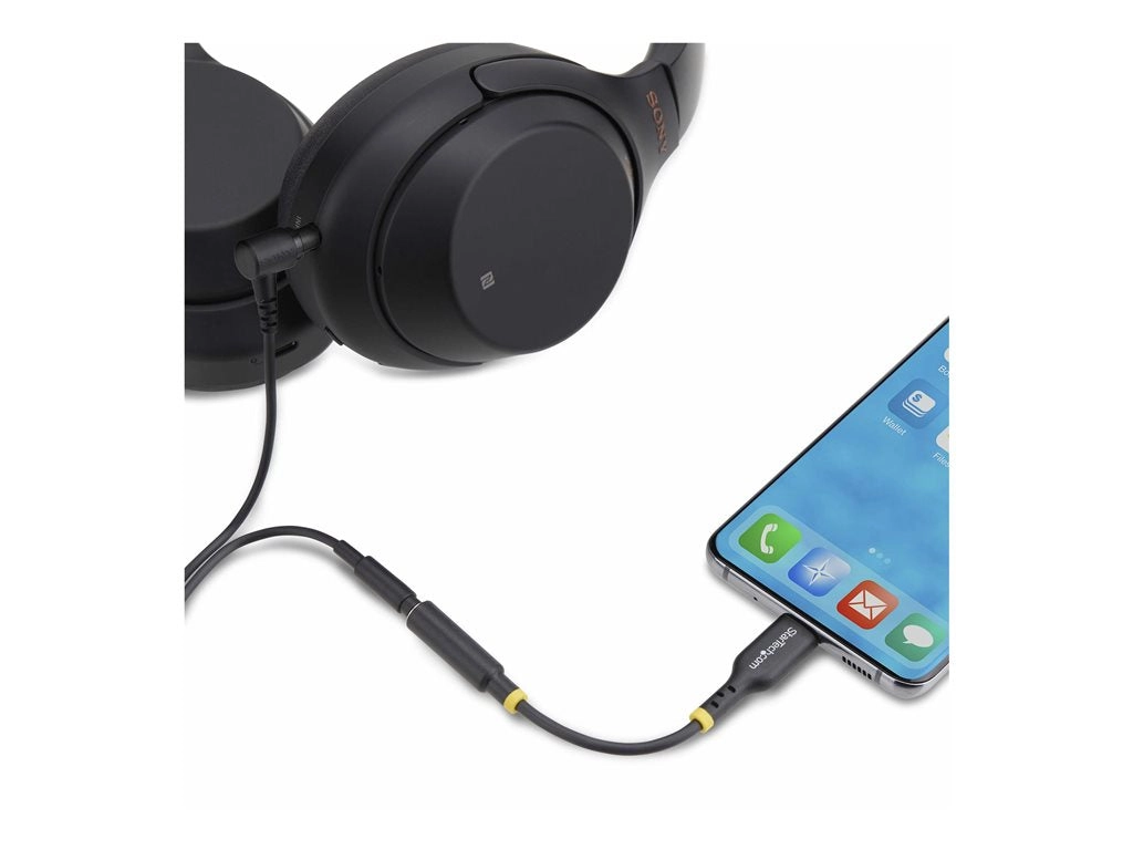 StarTech.com USB-C Audio Adapter to 3.5mm TRRS Jack, Headphone Aux Dongle - USB-C to headphone jack adapter - 24 pin USB-C male USBCAUDIO2