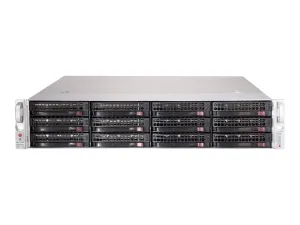 Supermicro SC826 CSE-826BE2C-R609JBOD - Storage enclosure - 12 bays (SATA-600 / SAS-3) - rack-mountable - 2U