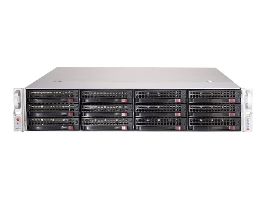 Supermicro SC826 CSE-826BE2C-R609JBOD - Storage enclosure - 12 bays (SATA-600 / SAS-3) - rack-mountable - 2U