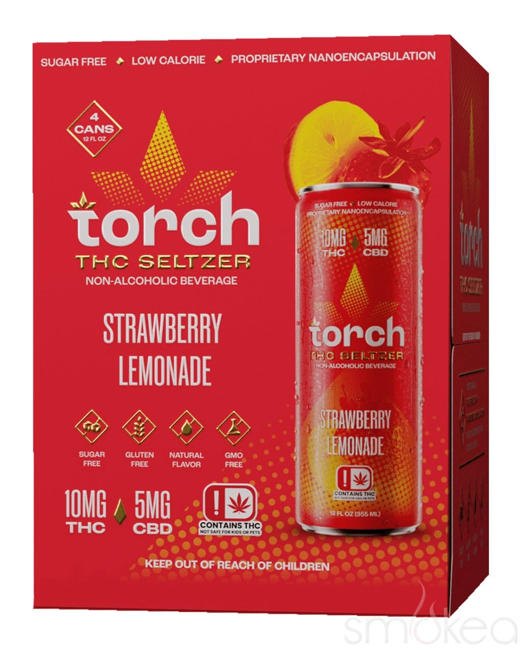 Torch THC Seltzer - Strawberry Lemonade